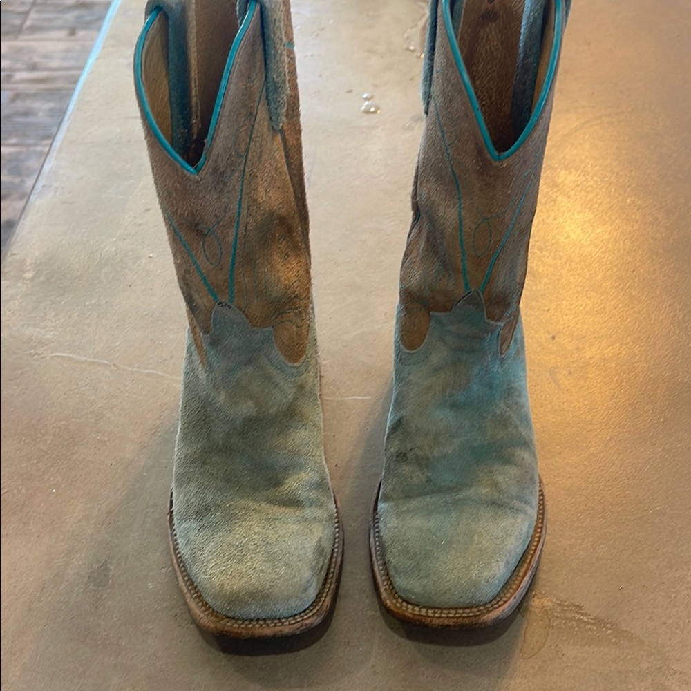 Turquoise Western Cowboy Boots